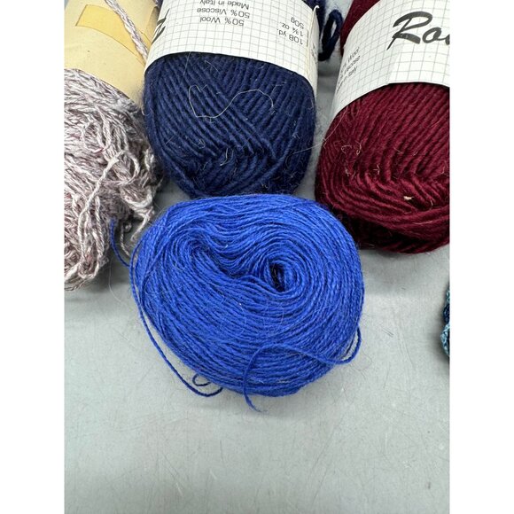 Mixed Yarn Lot 5 Skeins Romance Handwash Shape Dry Flat Assorted Colors Textures - Picture 6 of 8